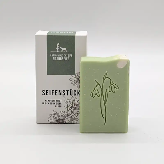 Seifenstück Hand- & Duschseife | Schneeglöggli Aufgeweckt