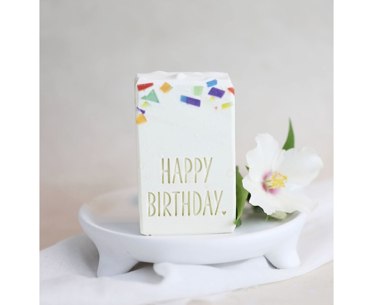 Seifenstück Hand- & Duschseife | Happy Birthday Aufgeweckt