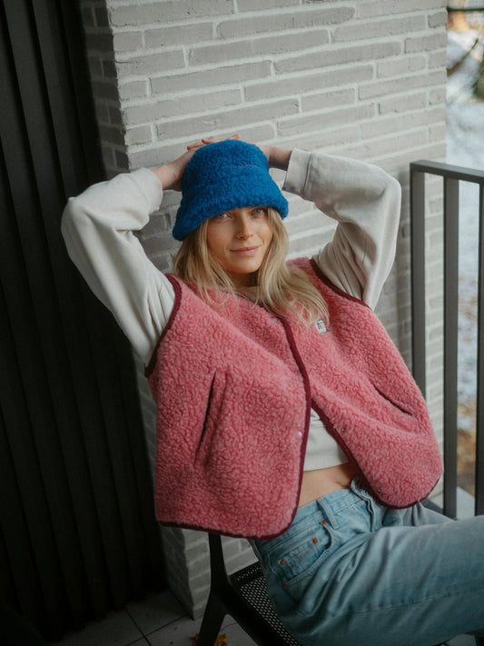 Happy Mess Merino Weste | Dusty Pink Aufgeweckt