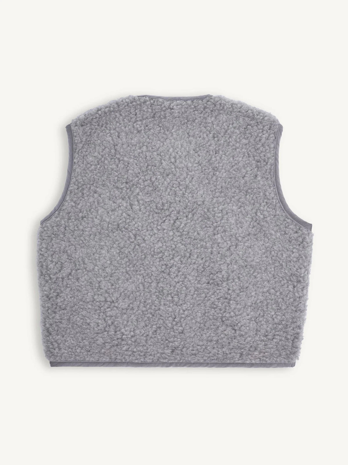 Happymess Merino Weste | Stone Grey Aufgeweckt