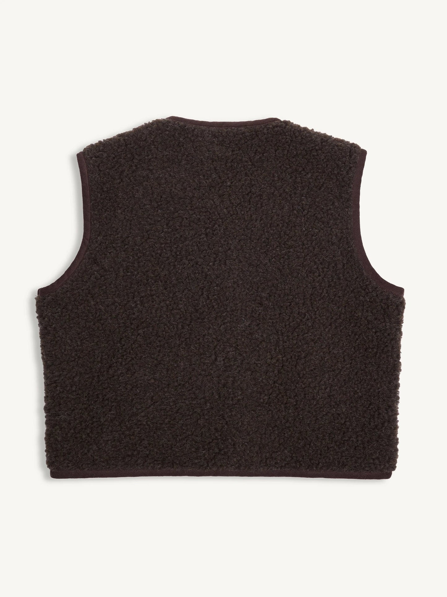 Merino vest chocolate brown Happymess