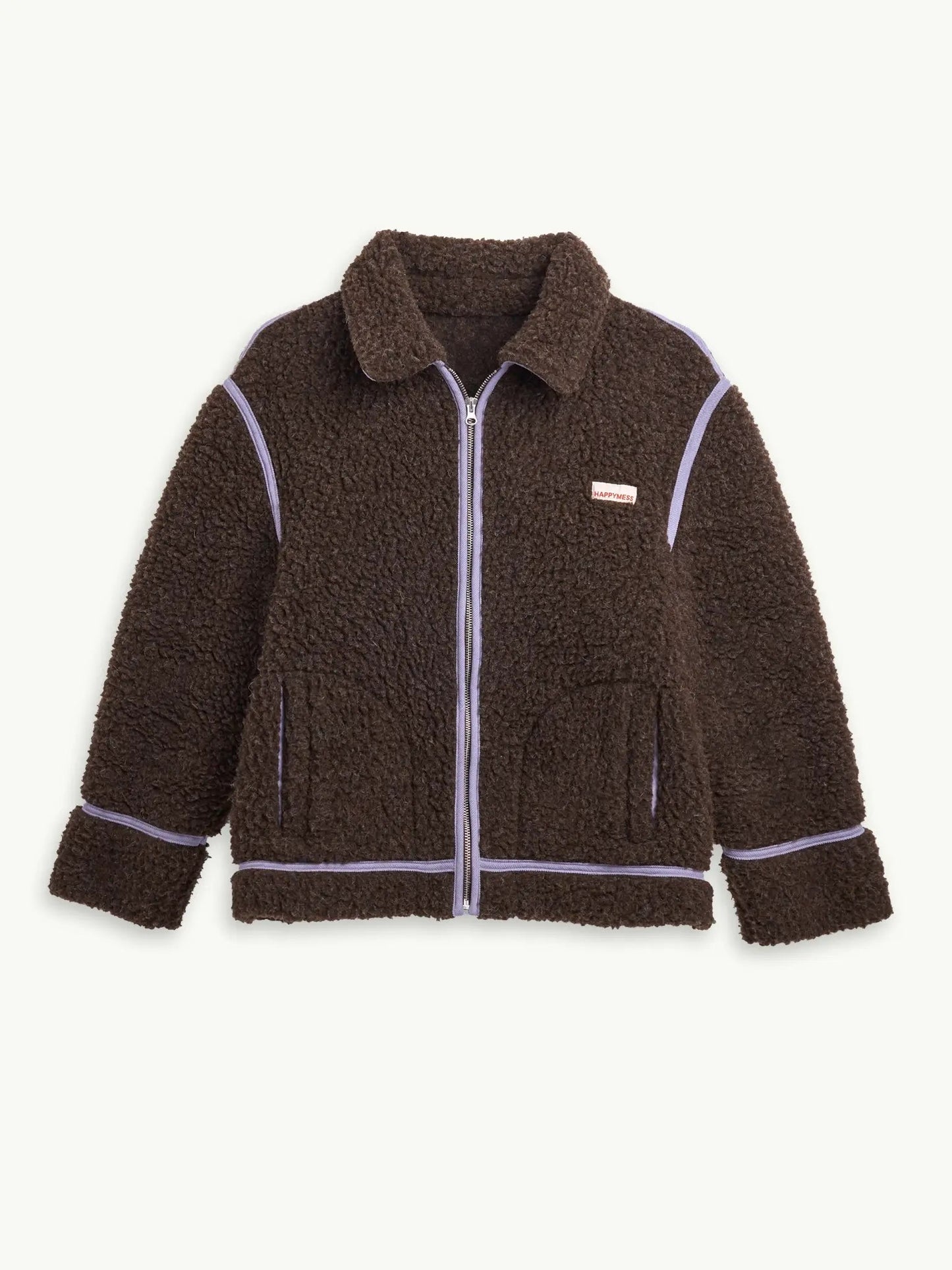 Happymess Merino-Jacke | chocolate brown Aufgeweckt