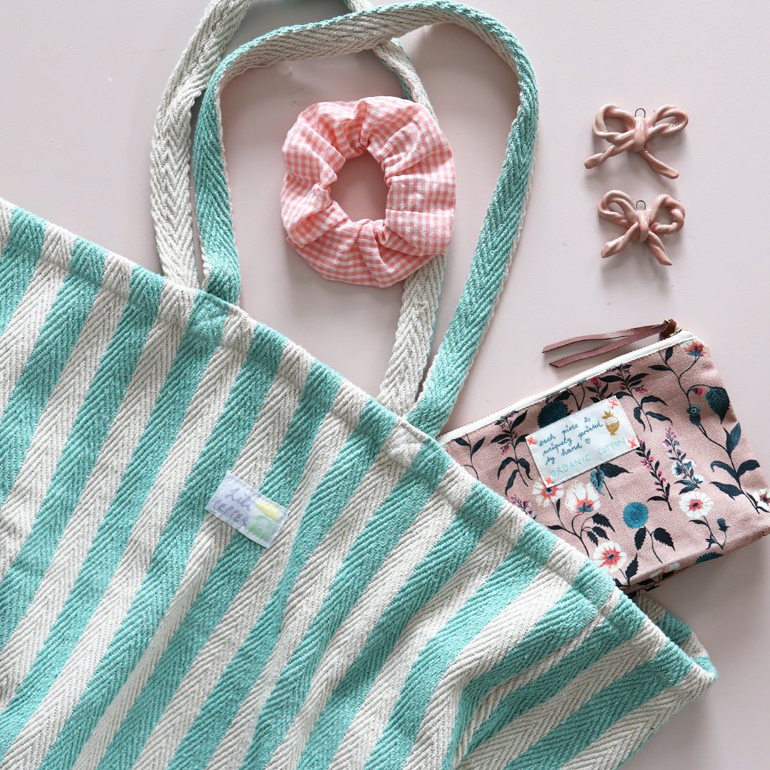 Lili Pepper Baumwolltasche Mint Aufgeweckt