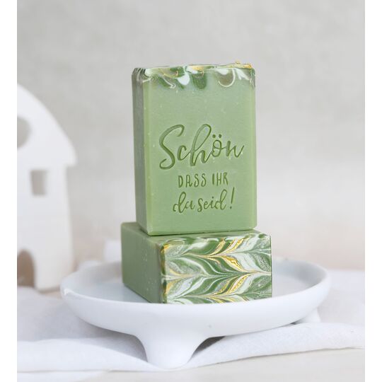 Seifenstück Winterseife „Schön, dass ihr da seid“ Aufgeweckt