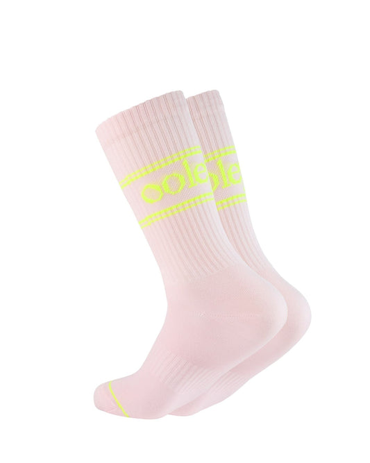 Pastel NEON Blush – Bio Tennissocke