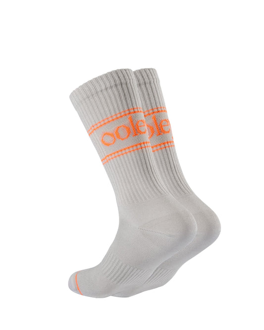 Pastel NEON Silver Flamingo – Bio Tennissocke