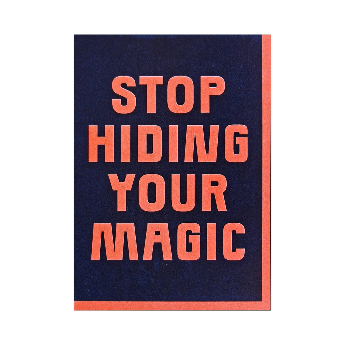 Studio Bitzi Karte | Stop hiding your magic Aufgeweckt
