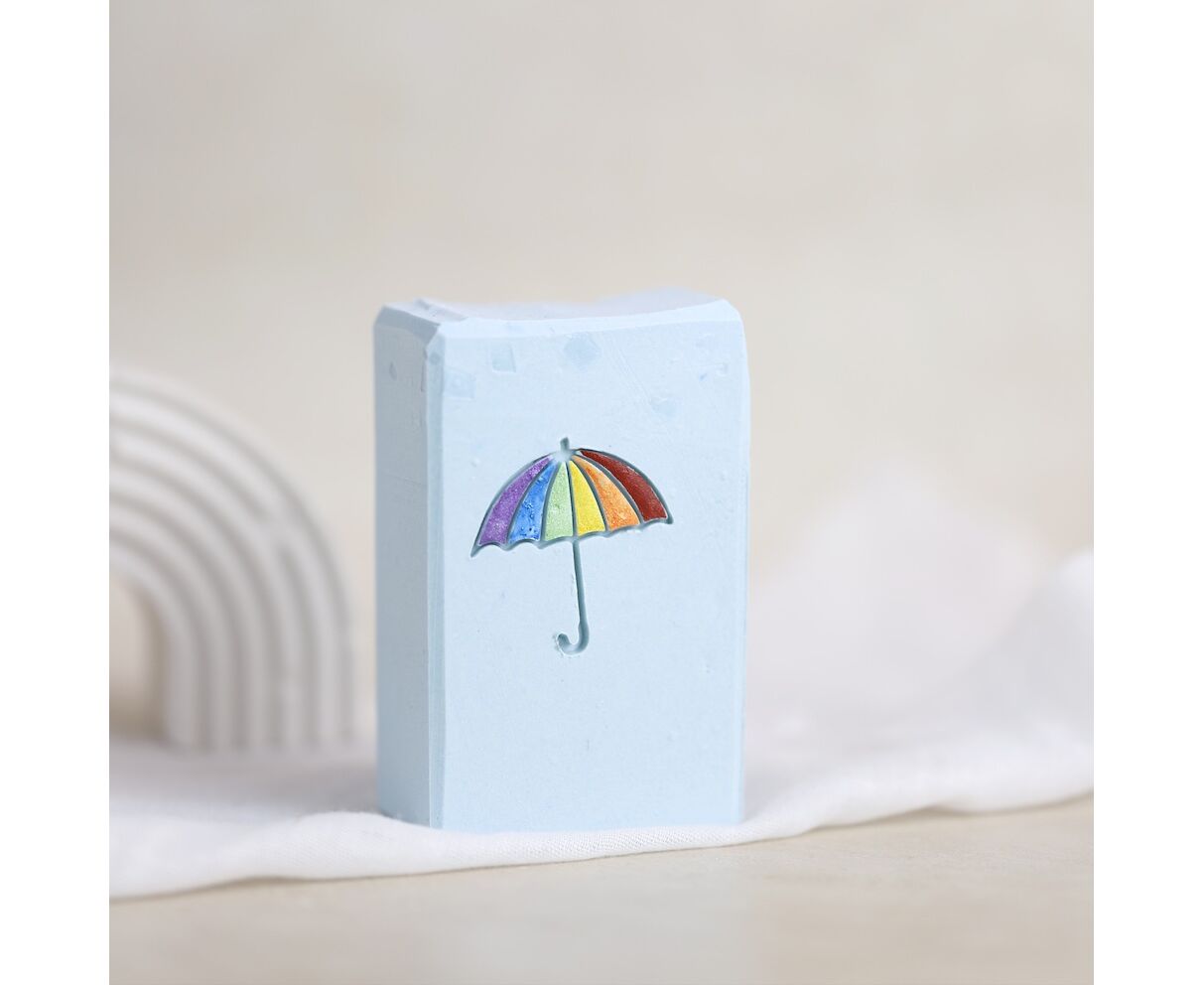 Seifenstück Hand- & Duschseife | Regenschirm Aufgeweckt