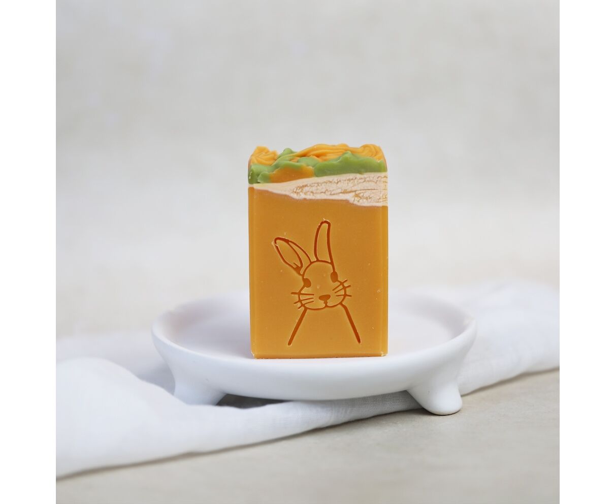 Seifenstück Hand- & Duschseife | Osterhase Aufgeweckt